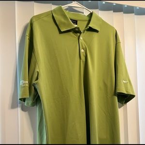 Green Nike US Bank Collar T Shirt
